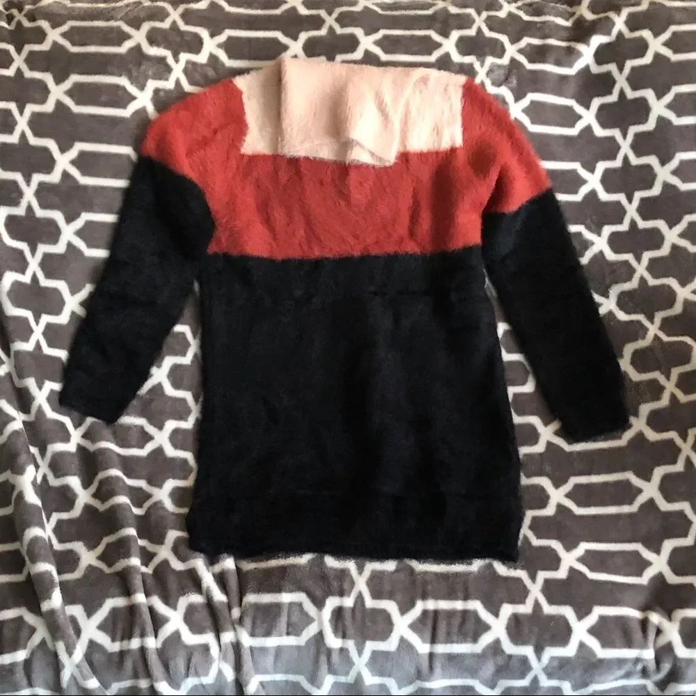 Colorblock Soft Sweater Dress Small - Picture 6 of 6